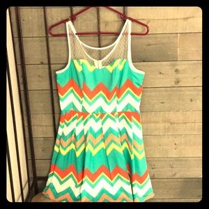 Chevron pastel dress